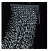 Trade Shop - Soffione Doccia Effetto Pioggia Sottile Quadrato 30x30 Cm Bagno Cromato Shower -