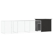 Recinto per pollaio in acciaio zincato antracite 400 x 91 x 100 cm 02_0043926