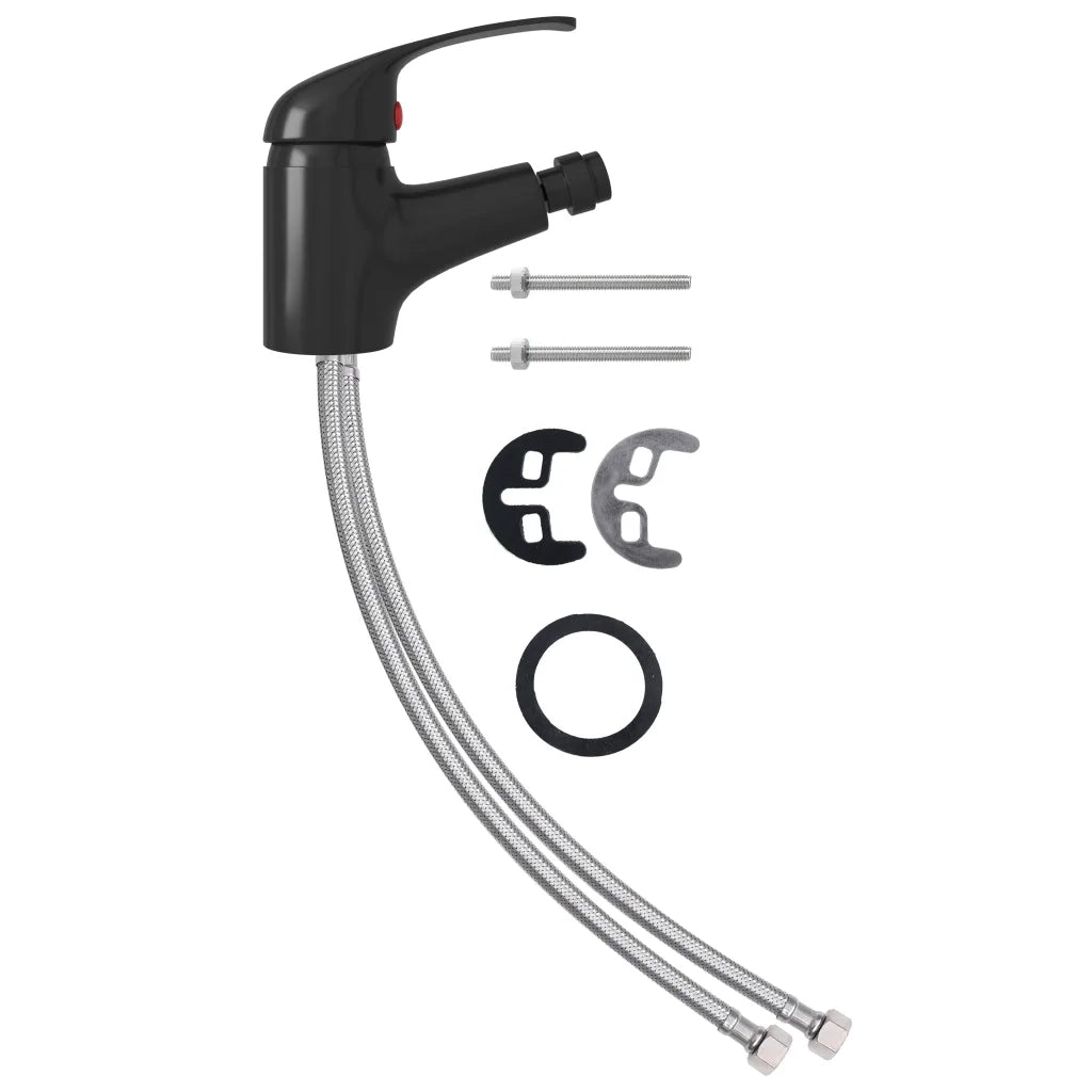 Rubinetto Miscelatore per BidÃ¨ Nero 13x12 cm cod mxl 50533