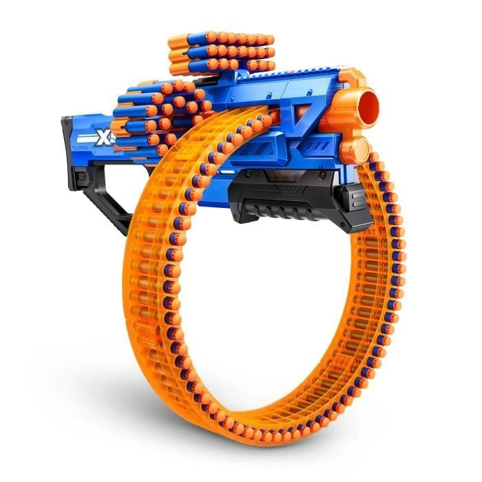 Blaster rotante - ZURU - XSHOT Insanity Mad Mega Barrel - Blaster con canna da 72 dardi e portata di 27 metri