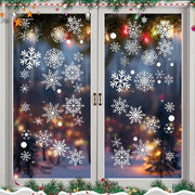Decorazioni per finestre in PVC doppie, riutilizzabili, 152 pezzi, senza foratura, con 9 fogli da 30x20 cm