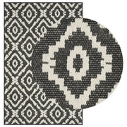 Tappeto da Area Naturale e Nero 200 x 290 cm PET 42043787