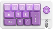 Tastiera meccanica digitale con joystick di definizione dei macro, tastiera macro RGB con scambio hot di tasti, tastiera gaming meccanica a filo, personalizzabile (blu).