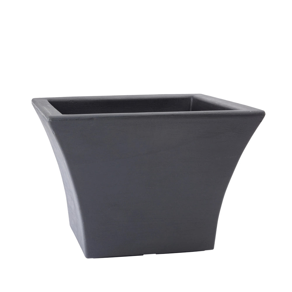 Cheonda - Garden Italia Vaso per Piante Quadrato Svasato Liscio EQSL 50×35 cm in Resina – Made in Italy, Resistente al Gelo e Antiurto
