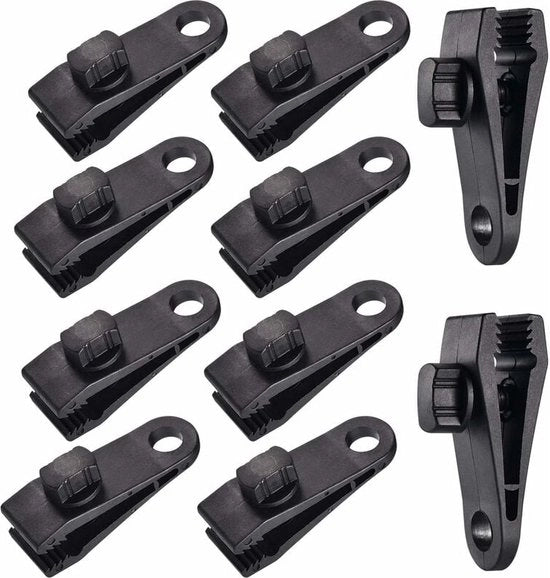 Clip per zecca di tenda - copertura caravan - 10 pezzi - nylon