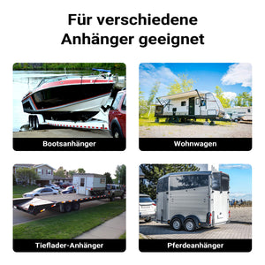 Stabilizzatori rimorchio, Set 2 piedi di supporto pieghevoli max 1350 kg a piede