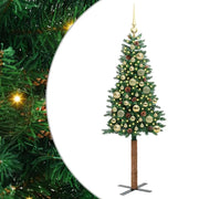 Albero di Natale snodato con 150 LED con supporto-Albero Natalizio Verde 150 cm 852053
