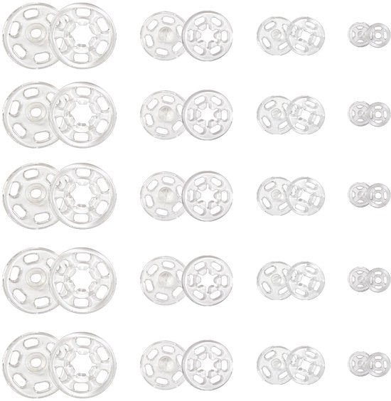 Set di viti a pressione 120 pezzi - plastica trasparente - 7