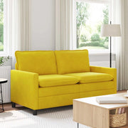 Divano Giallo 156 x 81 x 87,5 cm Velluto