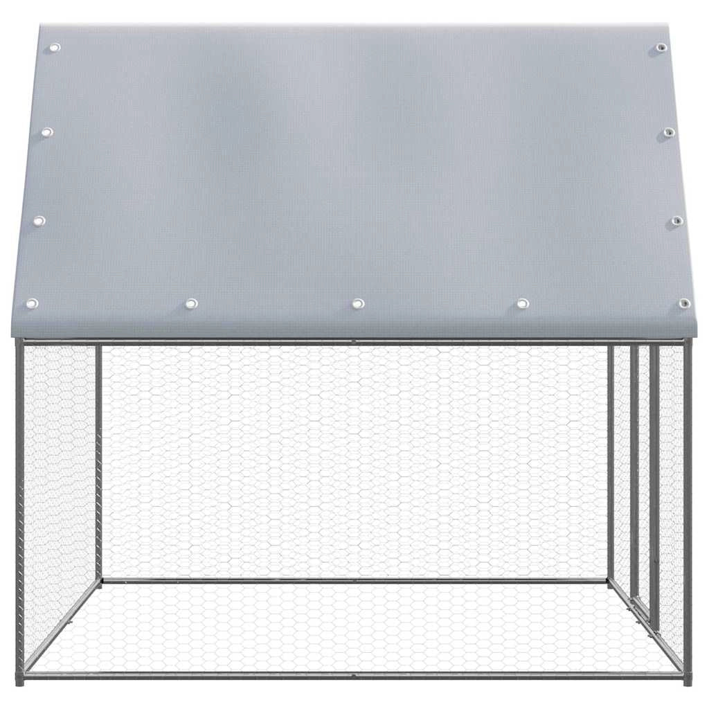 Pollaio/recinto/gabbia per polli Silver 2 x 2 x 2 m acciaio zincato Silver 02_0043936