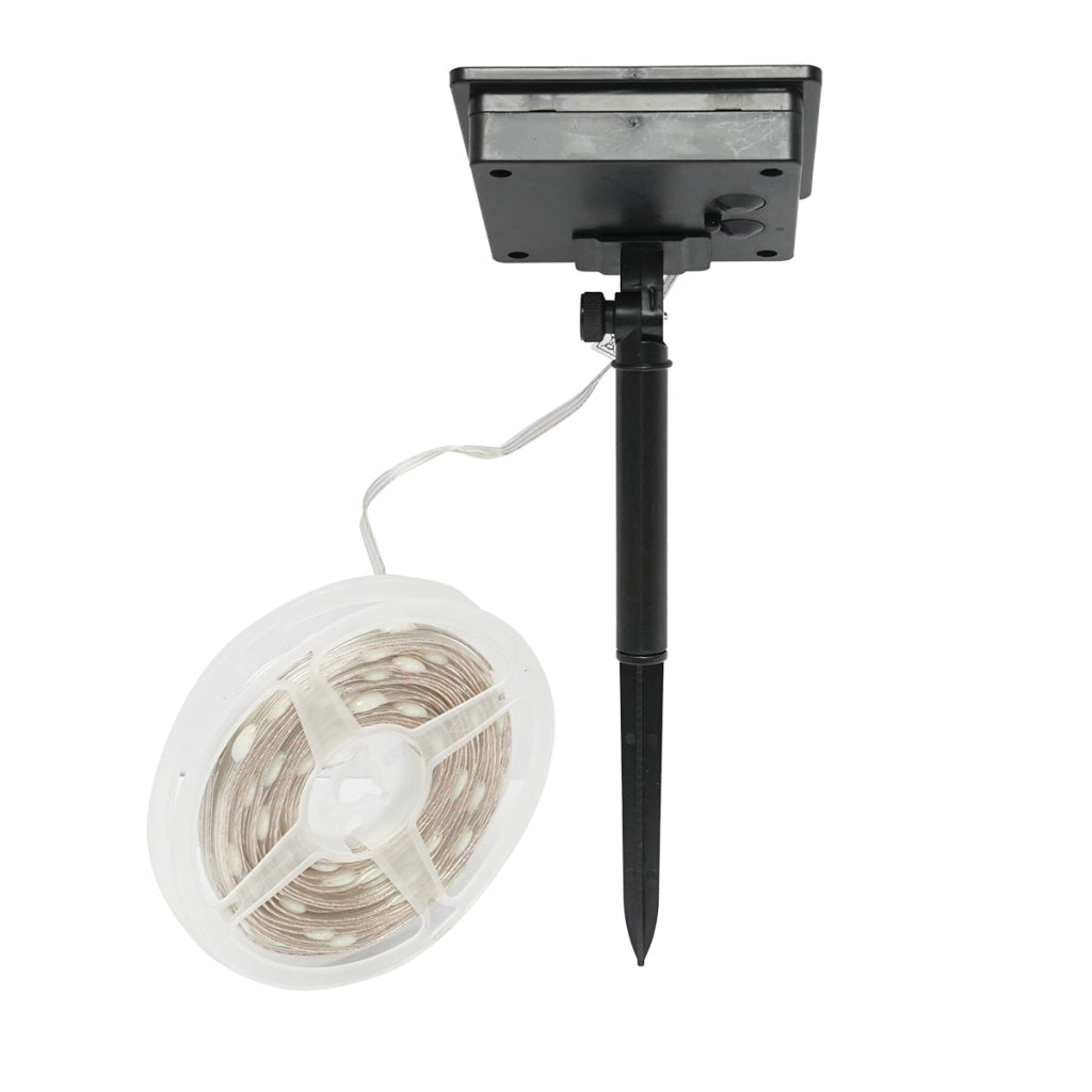 Striscia LED con pannello solare 5V, 10m, telecomando RGB+IC IP65