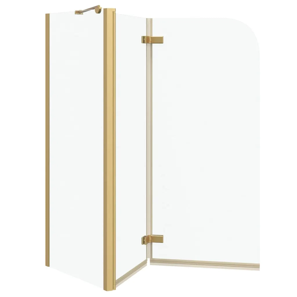 Involucro Doccia Oro 120 x 68 x 130 cm Vetro ESG e Alluminio