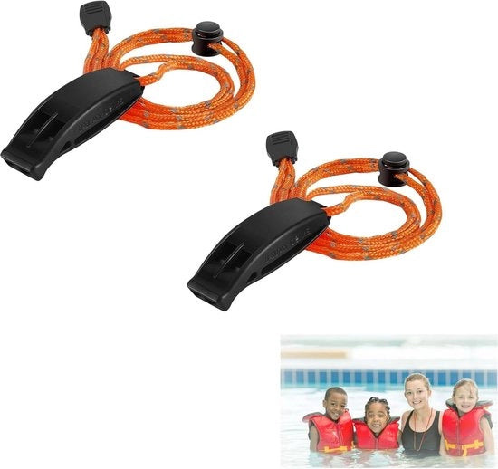 Flauto di soccorso con corda per kayak e gite in barca - flauto di segnalazione per nuoto e sopravvivenza in acqua, escursioni a piedi, campeggio e arrampicata