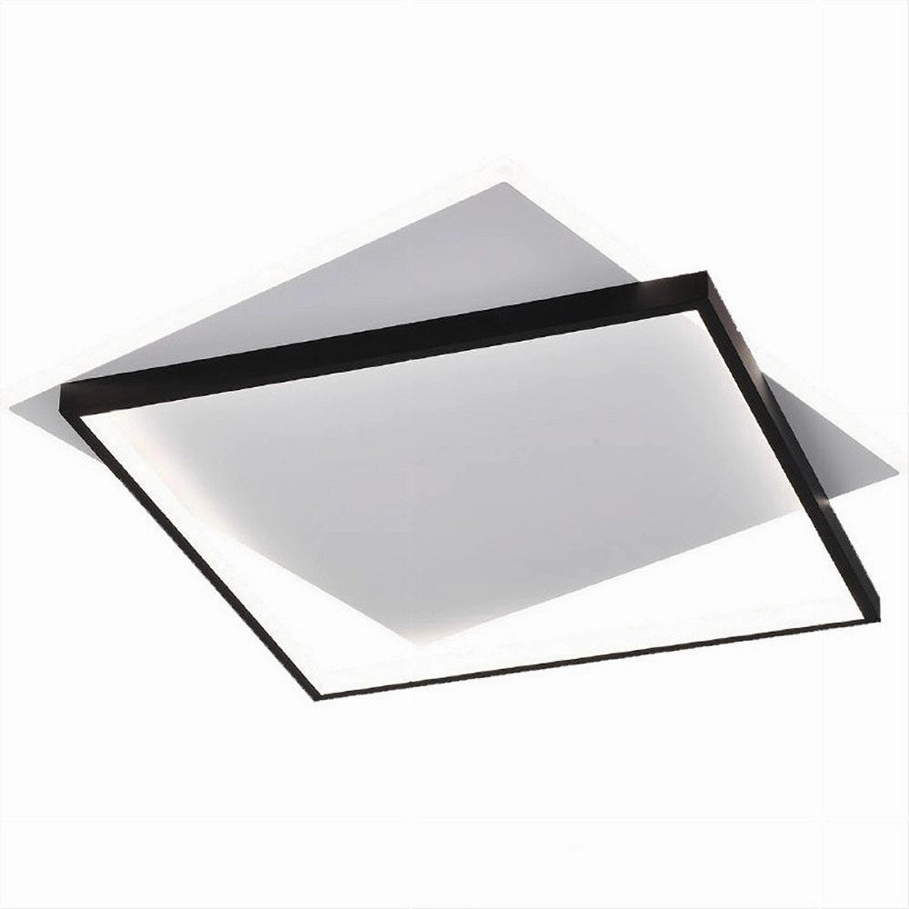 Trade Shop - Plafoniera Da Soffitto Quadrata 39 W Lampada Dimmerabile 3 Colori Di Luce C57-3c -