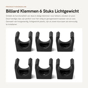 Custodia per Biliardo Snooker - 6 pezzi - Leggero - Duraturo - Supporto per Asta da Biliardo - Serratura a muro - Spazievitore