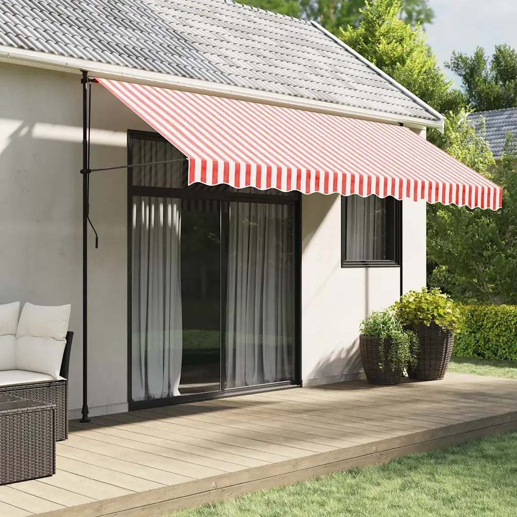 Tessuto di Ricambio per Tenda Strisce Rosse e Bianche 4x3 mcod mxl 91949