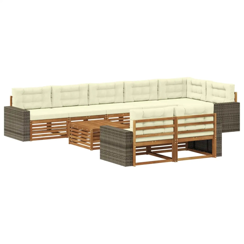 Set di divani da esterno 9 pz 3383548