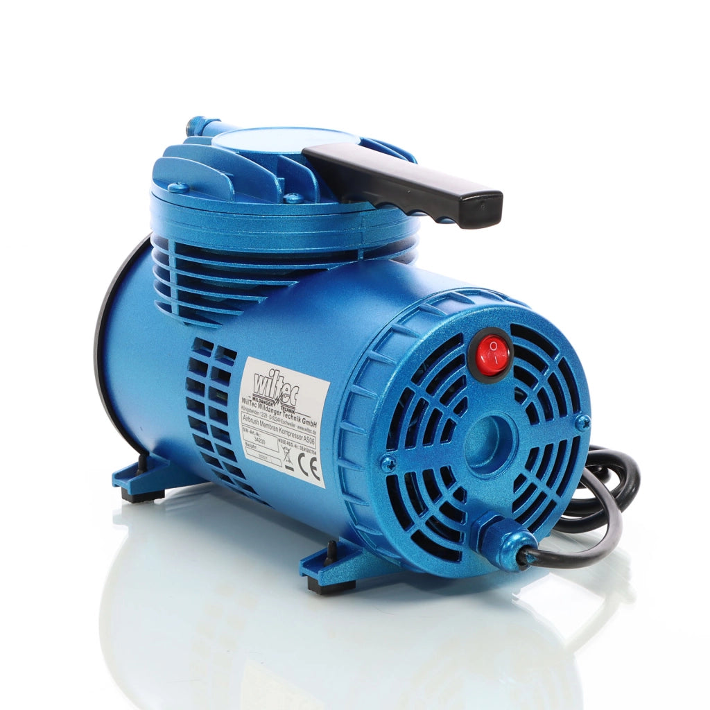Compressore per aerografo AS06 con membrana, silenzioso e oil free 3,5 bar