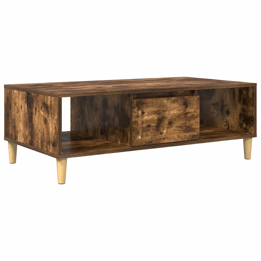 Tavolino da salotto Rovere fumé 102 x 55 x 35 cm 876193