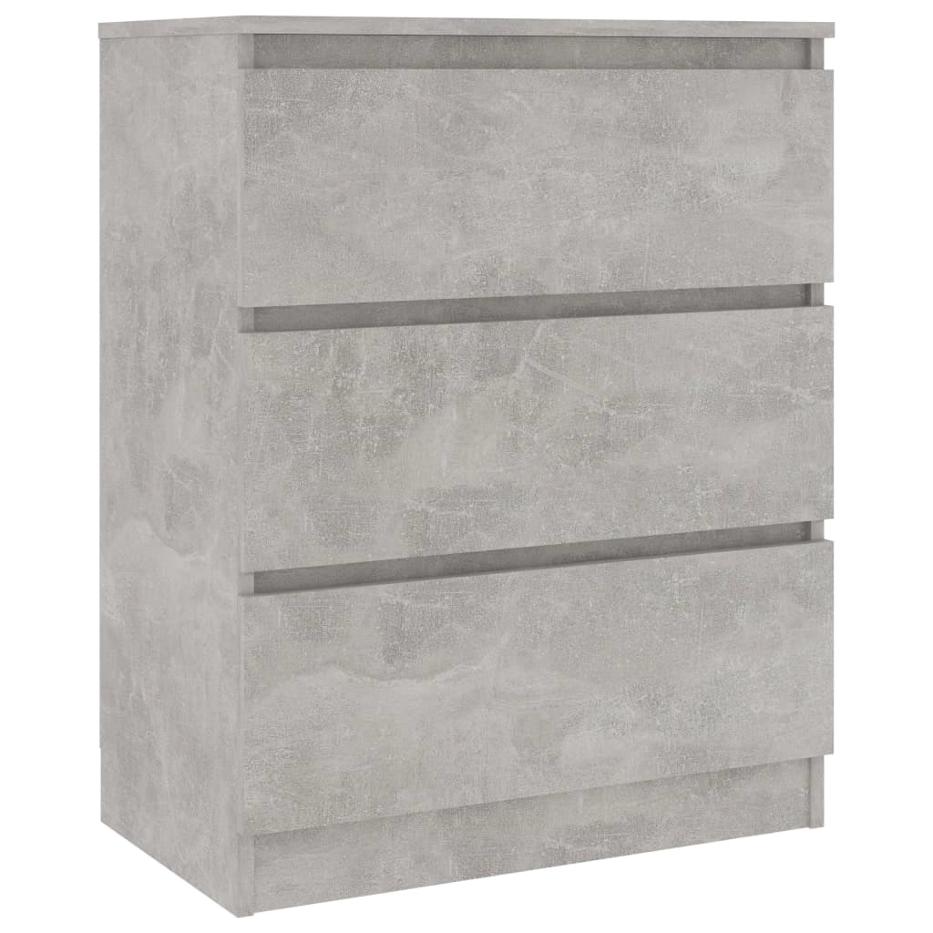 Buffet credenza cassettiera armadio mobile contenitore organizer per cucina soggiorno salotto 60 x 35 x 76 cm legno ingegnerizzato grigio 02_0031991