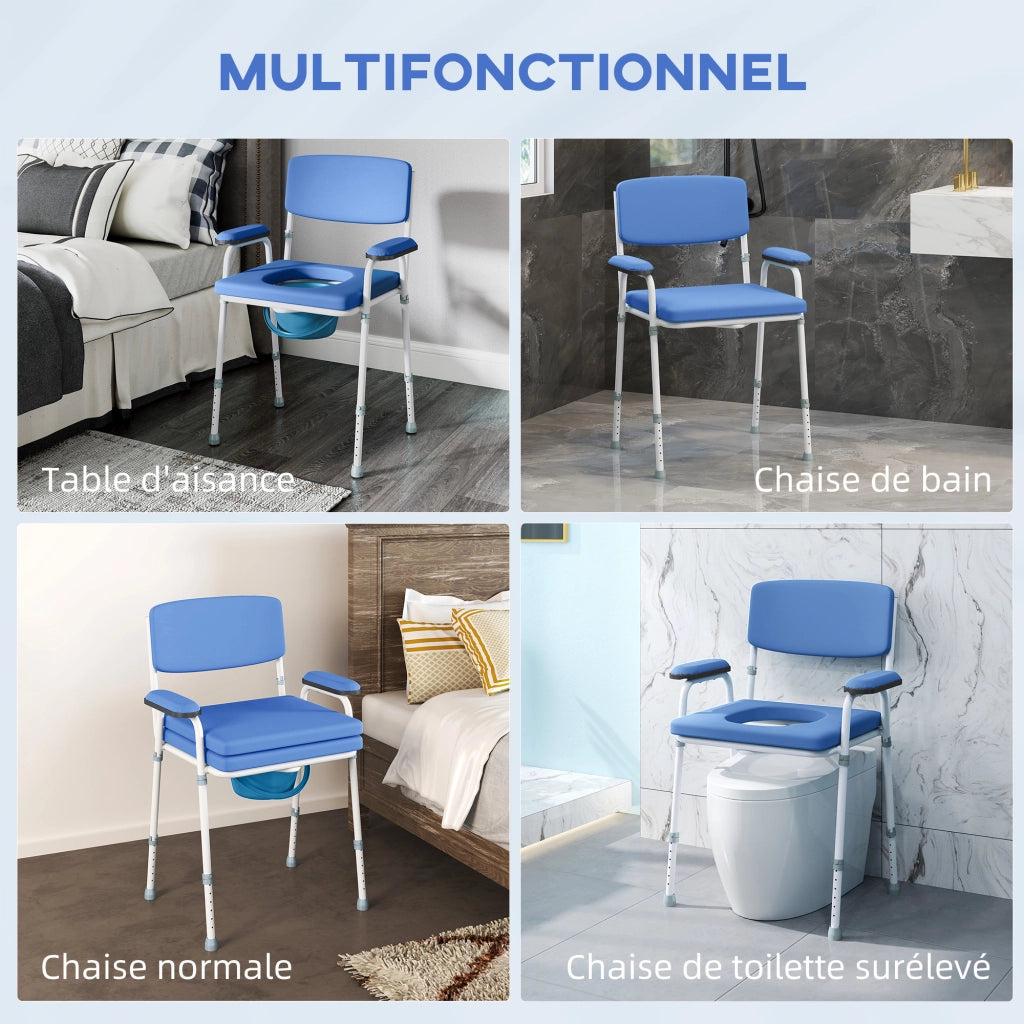 Poltrona reclinabile massaggiante elettrica con alzapersona ¨C zephmum ¨C blu