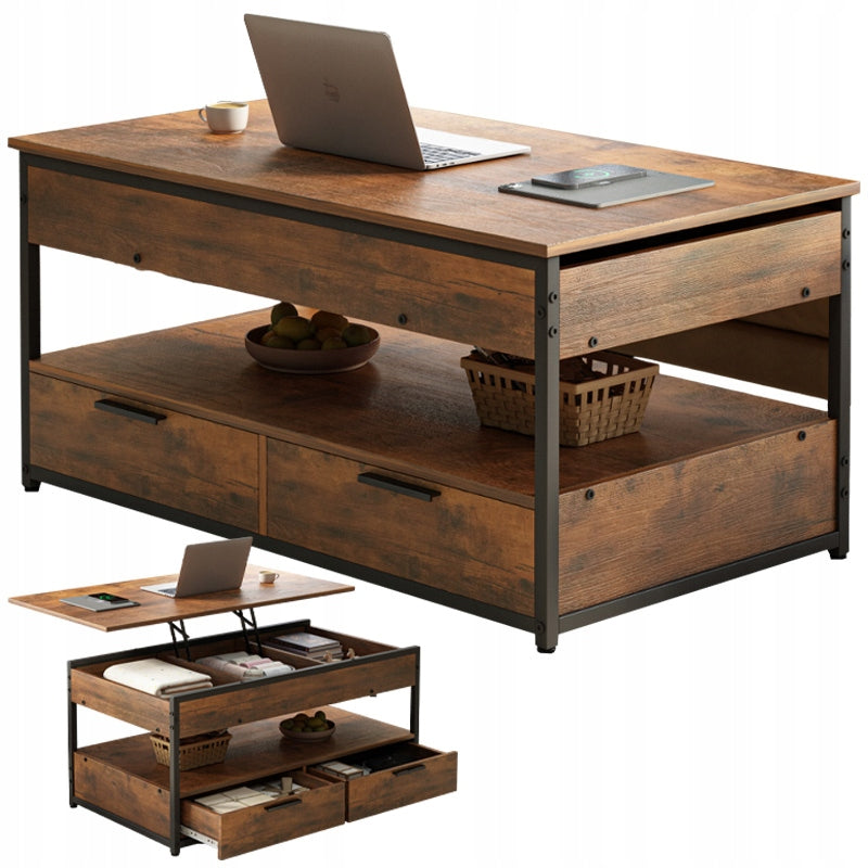 Tavolino da Caffè Marrone 100x48x50 cm