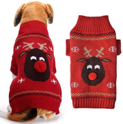 Maglione per cani con disegno festivo - taglia M - ideale per pet parties - perfetto per cuccioli - maglione in maglia per cani