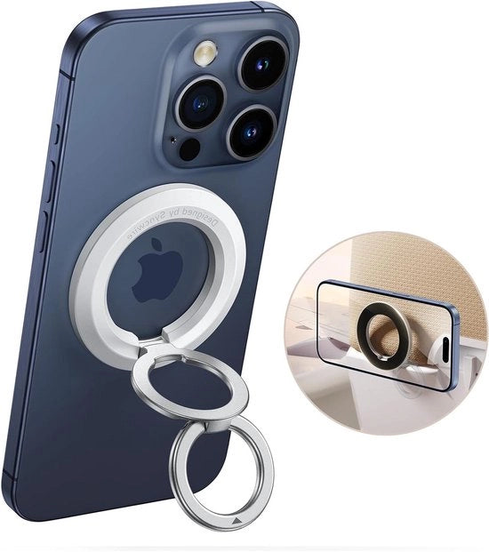 Supporto magnetico per telefono con gancio di presa e piede di riposo compatibile con iPhone 16 15 14 13 12 Pro Max