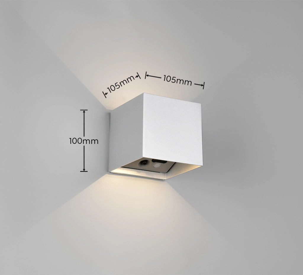 Applique esterna LED 1W IP44 con sensore grigia GENIE RL