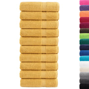 vidaXL Asciugamani da Doccia SOLUND 10 pz Oro 70x140 cm 600gsm