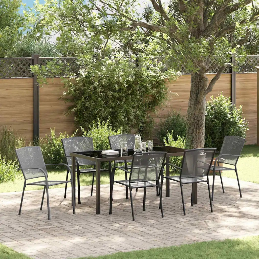 Set da Pranzo per Giardino 7 pcs Antracite 3379286
