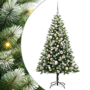 Albero di Natale artificiale a cerniera con neve fioccata 3395435