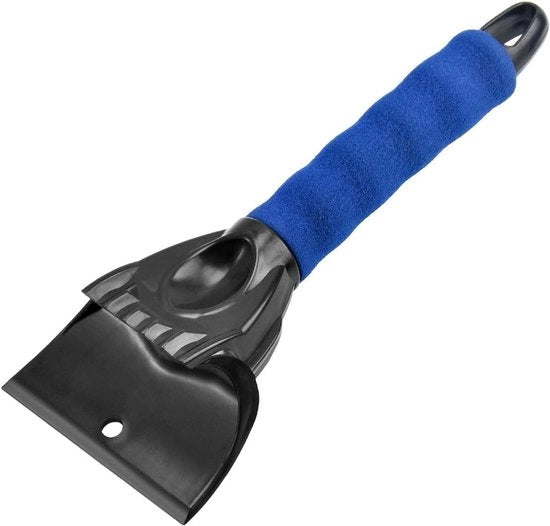 IJskrabber 2-in-1 per auto, ergonomico, raccattapreghiere efficiente e veloce con grip antiscivolo morbido, forte raccattapreghiere per rimuovere ghiaccio, neve e pneumatici