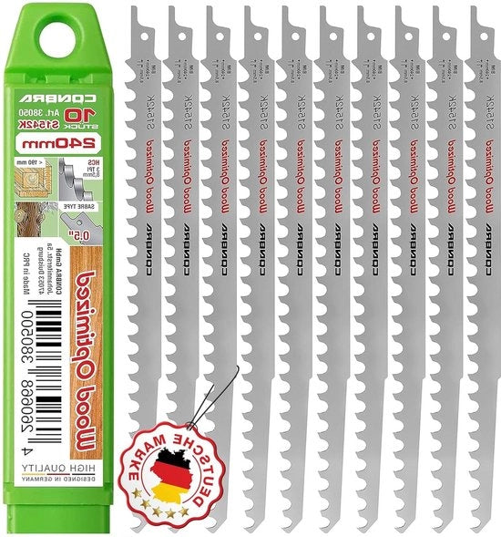 Lamelle a sega a scorrimento per legno 10x S1542K lamelle a sega a scorrimento 10-delig - 240 mm - Sega a scorrimento per sega a nastro