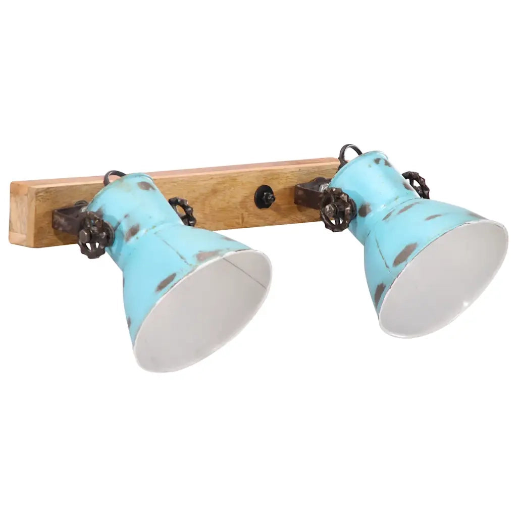 vidaXL Lampada a Parete 25 W Blu Anticato 45x25 cm E27