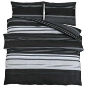 Set Copripiumino Nero e Bianco 240x220 cm in Cotone CFW5823235