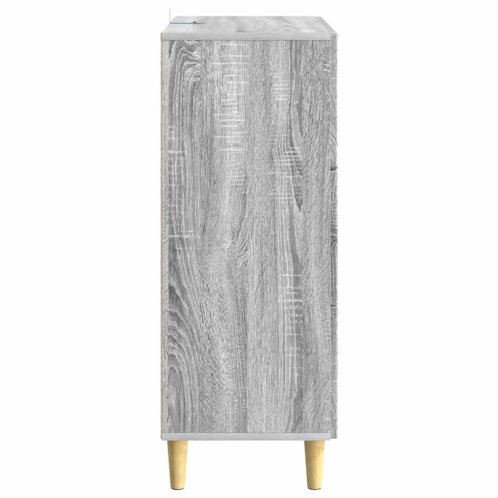 Mobile con Cassetti Sonoma grigio 66 x 34,5 x 90 cm