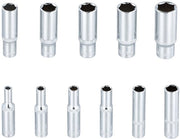 Set di chiavi a balestra 11 pezzi - Chiave a balestra 4-14 mm - Acciaio chrome vanadio - Chiave a balestra lunga 50 mm - Duraturo - Ideale per auto e fai da te.