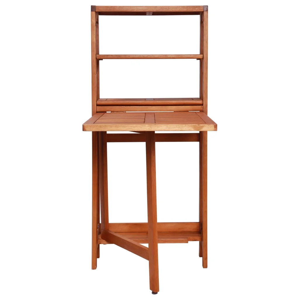 Set da Bistrot 3 pz Pieghevole in Legno Massello di Acacia 44013