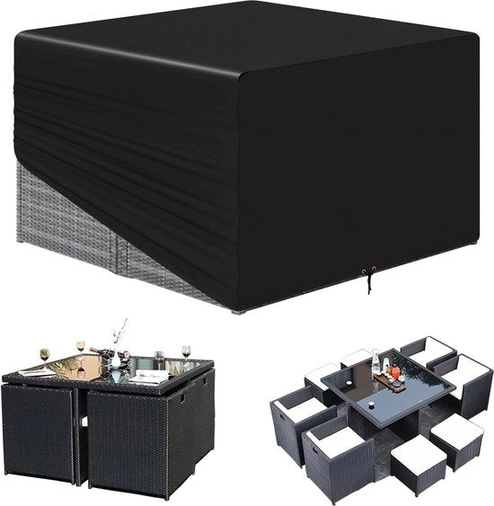 Mobili da giardino, cassetti di rattan cubici 135 x 135 x 70 cm