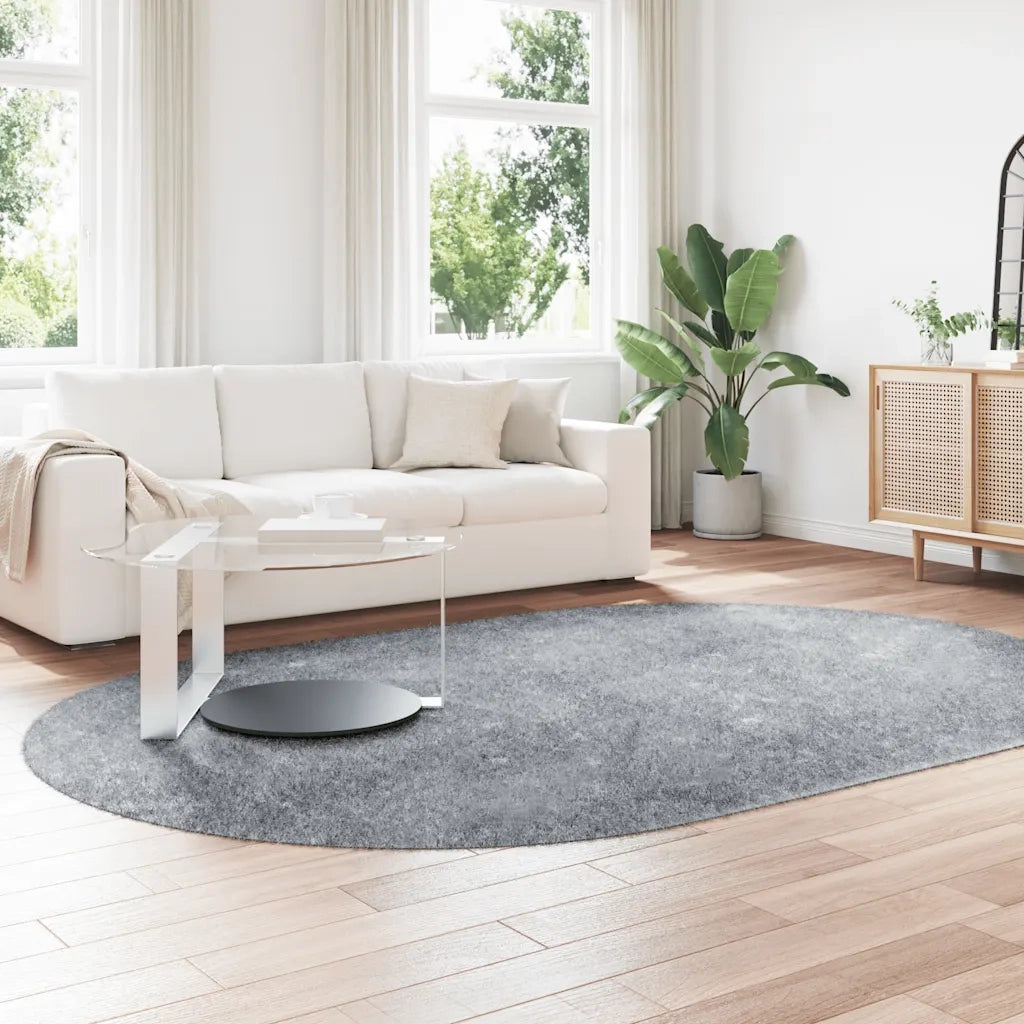 Tappeto Shaggy a Pelo Lungo NAVARRA Grigio Chiaro 300x200 cm