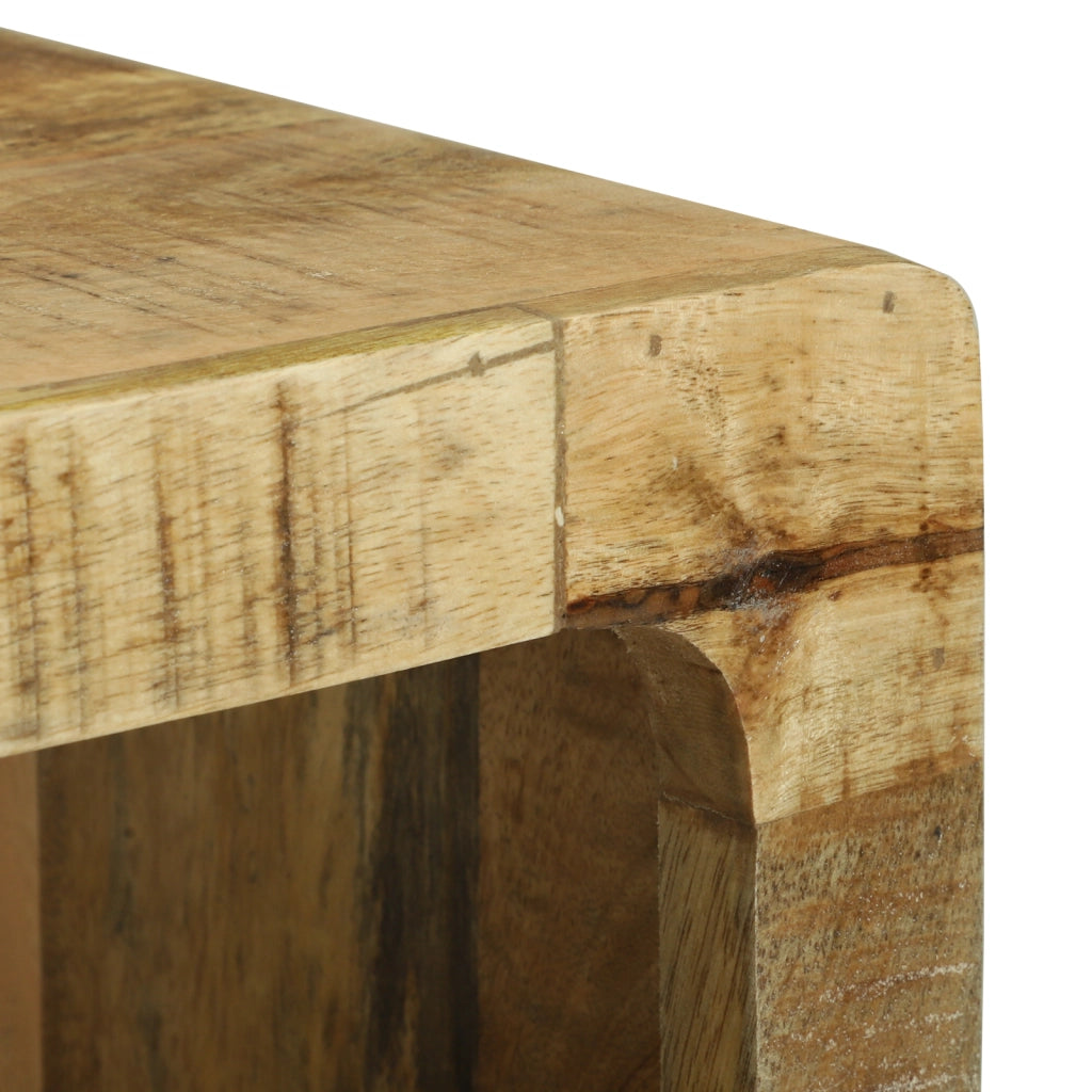 Armadio TV 80x30x25 cm Legno massello di mango grezzo