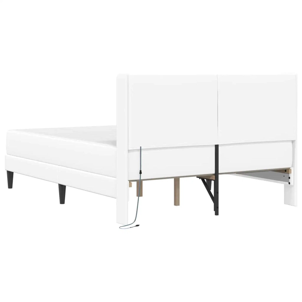 Struttura letto con materasso Bianco 160 x 200 cm Similpelle 3414917