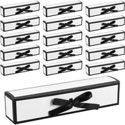 Scatole di regalo in carta 20 pezzi - Scatola rettangolare con fioc - Pacchetti di regalo per ragazze - Regali per compleanni e Natale - 18,8 x 3,9 x 4 cm