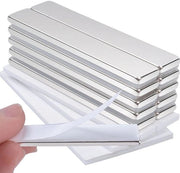 Magnetici Neodymium Rettangolari Autoadesivi, Extra Resistenti, Ideali per Tavole Magnetiche, Cucina, Mobili, Ufficio e Fai da Te, 10 pezzi.