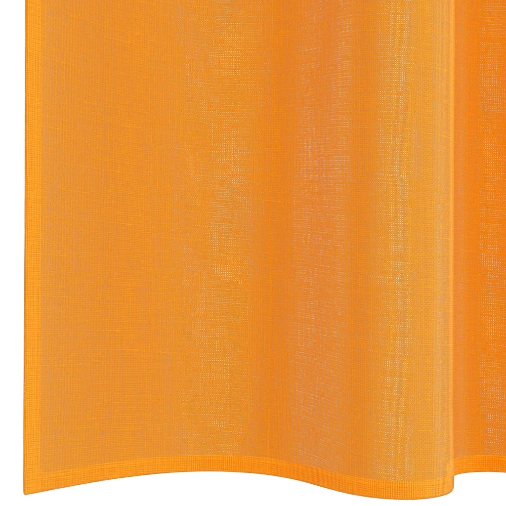 vidaXL Tende in Voile con Tasche per Aste 2 pz Arancio