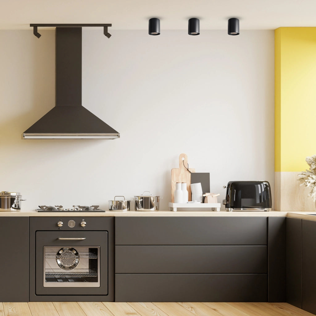 Plafoniera BIMA Milagro nera 1 luce GU10 40W ML7011