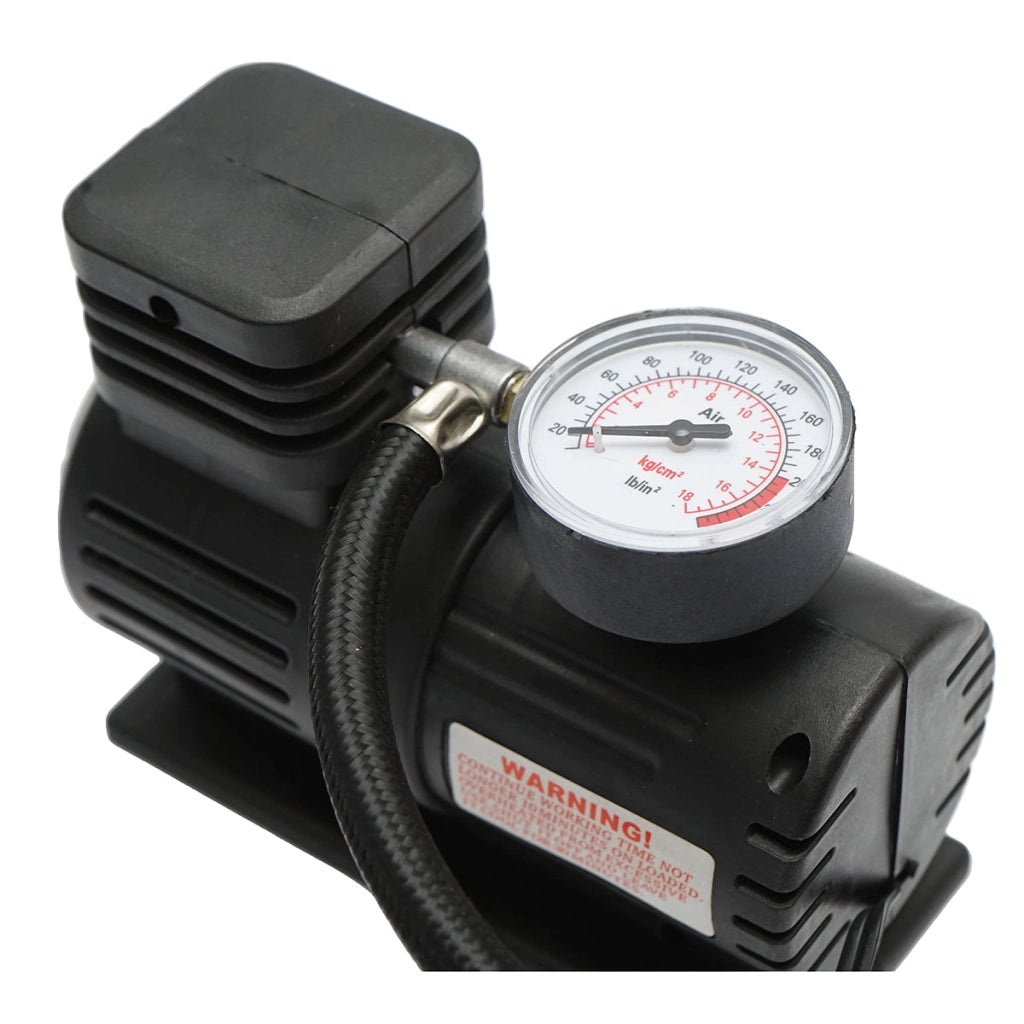 Compressore d’aria per gonfiaggio gomme 12V 250 PSI, cavo 2,8 m per presa accendisigari auto Breckner Germany