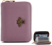 Portamonete con chiusura a raccatto - Protezione RFID - 20 slot per carte - Design morbido e duraturo - Donna