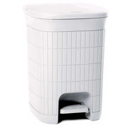 Pattumiera Bidone con Pedale Domus Bianco Polvere 20 Litri